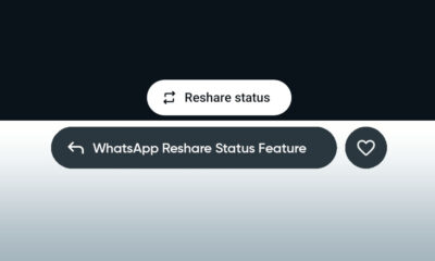 WhatsApp reshare status updates