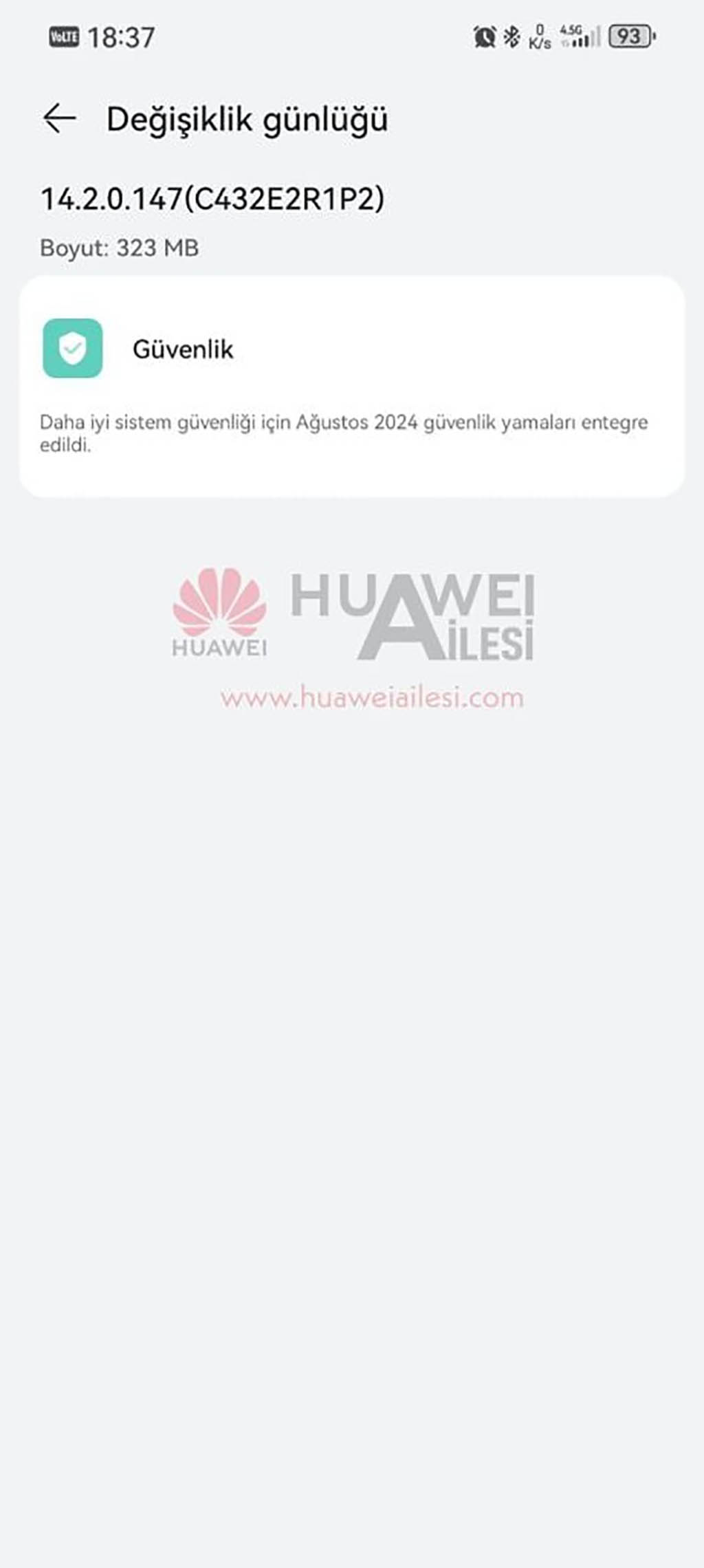 Huawei Nova 11 August 2024 update