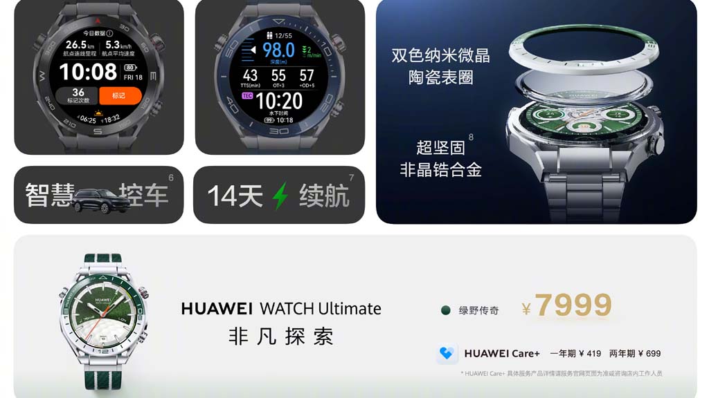 Huawei Watch Ultimate Green (Image Credits: Huawei)