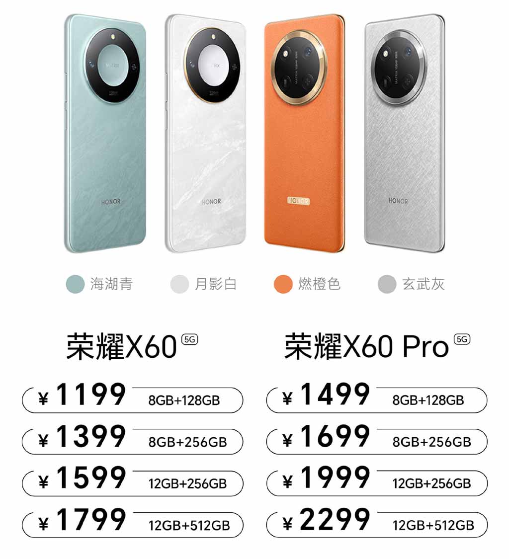 Honor X60 series camera