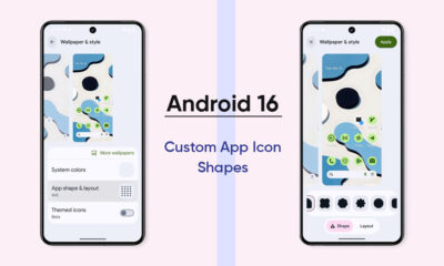 Android 16 custom icon shapes