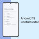 Android 15 Contacts Storage