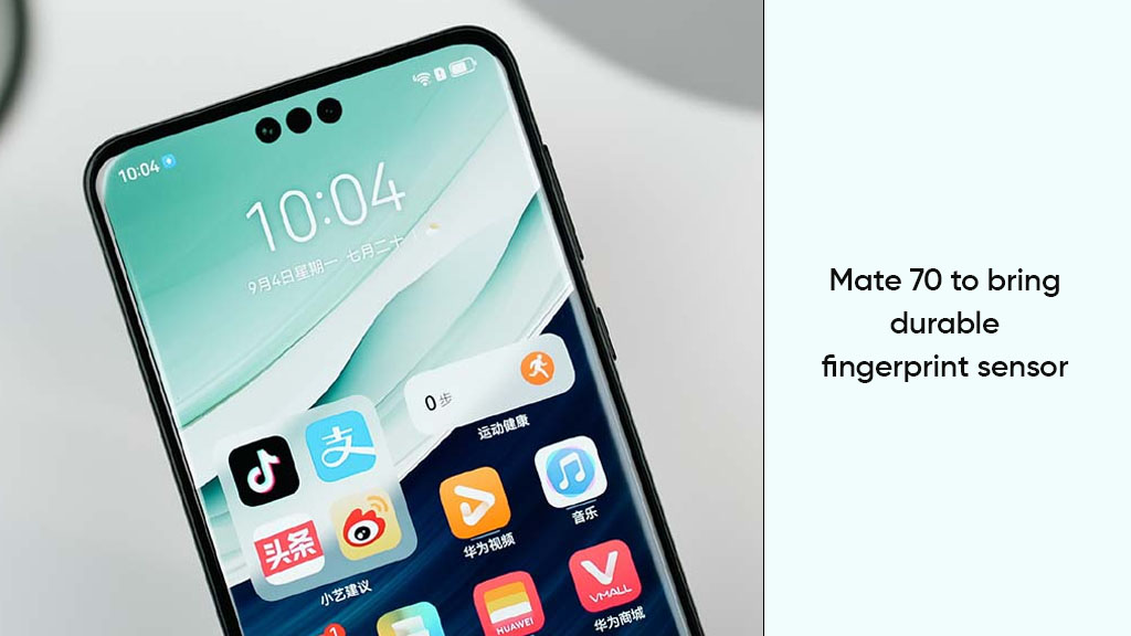 Huawei Mate 70 fingerprint material