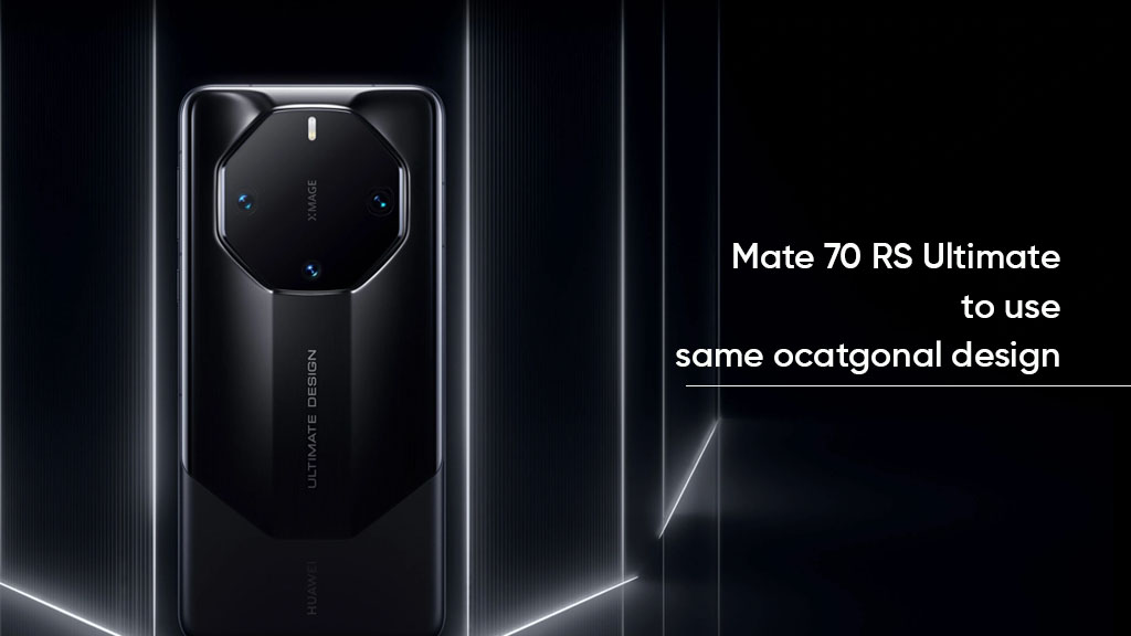 Huawei Mate 70 RS octagonal design