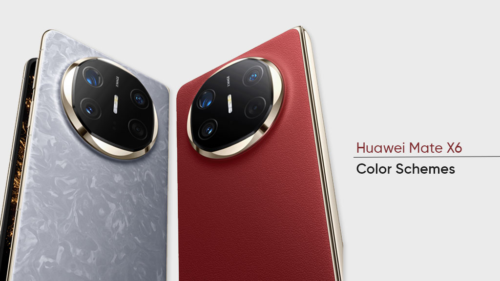 Huawei Mate X6 color schemes