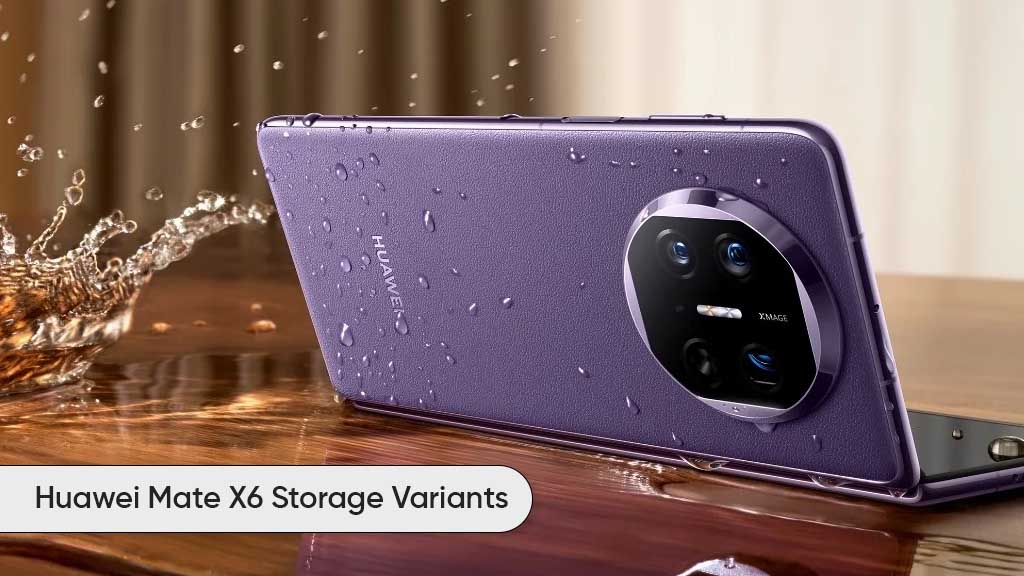 Huawei Mate X6 storage variants