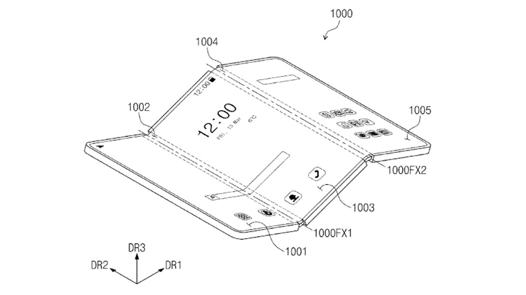 Samsung tri-fold Huawei design