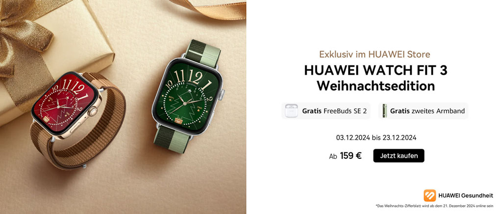 Huawei Watch Fit 3 Christmas Edition